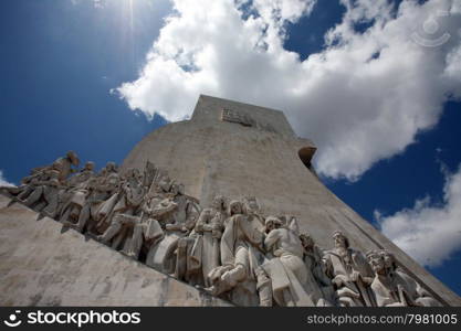 the padrao dos Descobrimentos in Belem in the city of Lisbon in Portugal in Europe.. EUROPE PORTUGAL LISBON PADRAO DOS DESCOBRIMENTOS