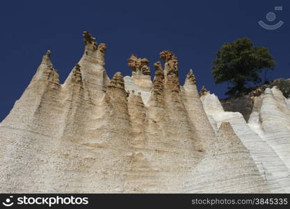 The Paisaje Lunar on the Island of Tenerife on the Islands of Canary Islands of Spain in the Atlantic. . SPAIN CANARY ISLAND TENERIFE