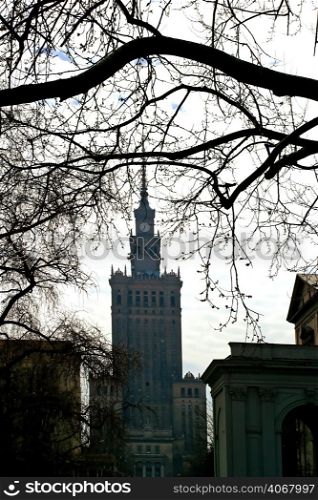 The Palace of Culture and Science, Warsaw, Poland.