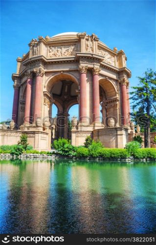 The Palace of Fine Arts in San Francisco, California