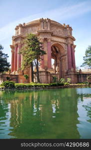 The Palace of Fine Arts in San Francisco, California