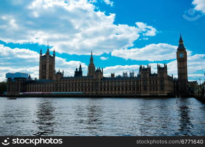 The Palace of Westminster is the meeting place of the House of Commons and the House of Lords, the two houses of the Parliament of the United Kingdom