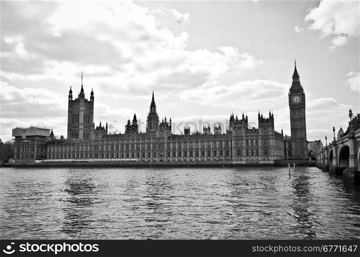 The Palace of Westminster is the meeting place of the House of Commons and the House of Lords, the two houses of the Parliament of the United Kingdom