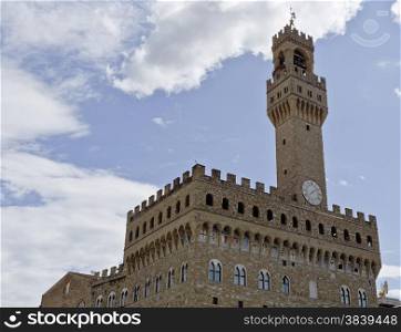 The Palazzo Vecchio (Old Palace) is the town hall of Florence, Italy.