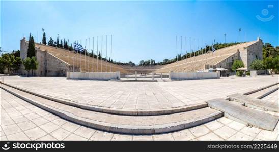 The Panathenaic Stadium in a summer day in Athens, Greece