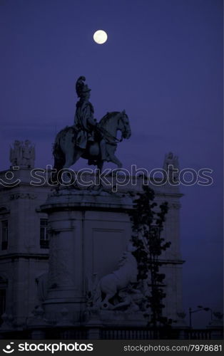 the parca do comercio in the city centre of Lisbon in Portugal in Europe.. EUROPE PORTUGAL LISBON PARA DO COMERCIO