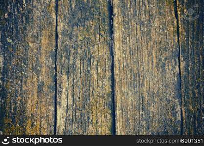 The Part of Old Dirty Wooden Textured Background in Gray, Yellow adn Blue Color