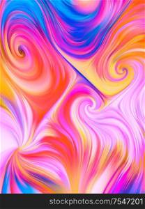 The pattern resembles the game of liquid paints. Overflow Colors Series.