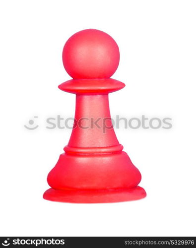 The pawn, chess piece isolated on a white background