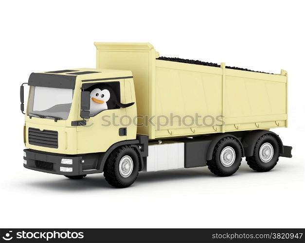 The penguin as a coal delivery driver