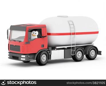The penguin as an lpg cylinder delivery driver