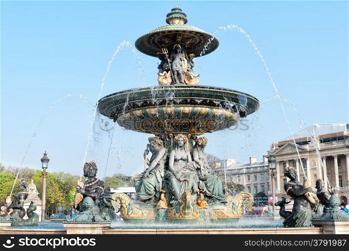 The Place de la Concorde was designed by Ange-Jacques Gabriel in 1755 and now it is the largest square in Paris.