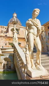 The Praetorian Fountain by Francesco Camilliani (Fountain of Shame, 1574) in Palermo, Sicily, Italy