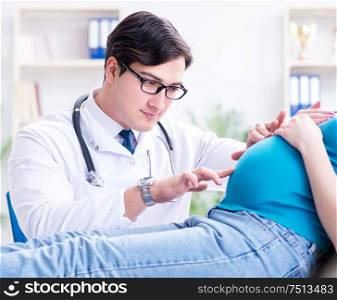 The pregnant woman visiting doctor in medical concept. Pregnant woman visiting doctor in medical concept