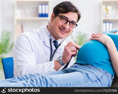 The pregnant woman visiting doctor in medical concept. Pregnant woman visiting doctor in medical concept