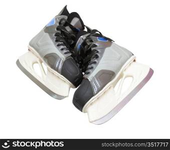 The professional hockey man&acute;s fads on a white background
