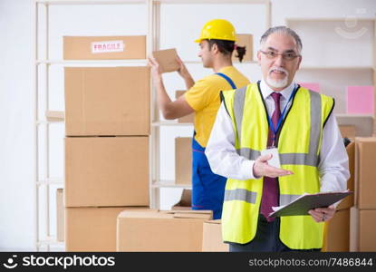 The professional movers doing home relocation. Professional movers doing home relocation