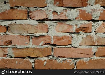 The Red brick wall background texture