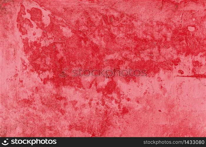 The Red color paint concrete wall for texture design. Red color paint concrete wall for texture design