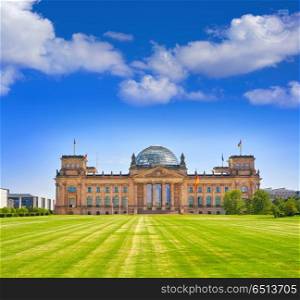 The Reichstag Berlin building Deutscher Bundestag in Germany. Reichstag Berlin building Deutscher Bundestag