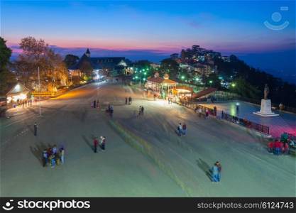 The Ridge road is a large open space, located in the heart of Shimla, the capital city of Himachal Pradesh, India.
