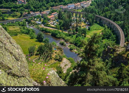 the river combine in Haute Loire and Auvergne