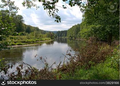 the river semois near the village bouillon in belgium ardennes