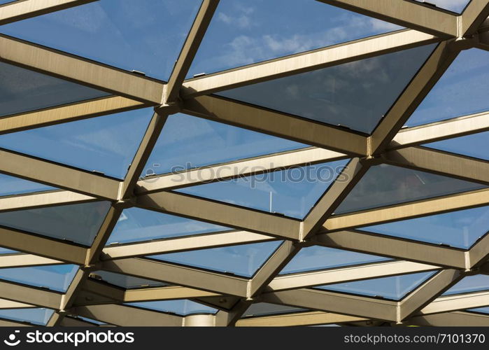 The roof of a bus station as texture