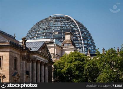 The Roof of Reichstag Building in Berlin, Germany