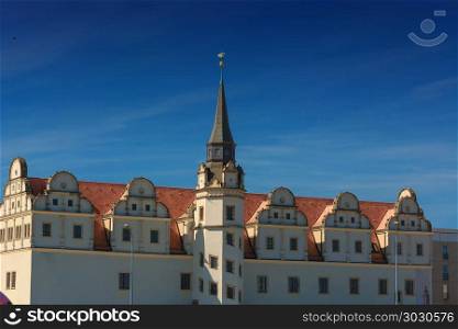 The Royal Palace Johannbau in the German city of Dessau-Ro?lau. Residenzschloss in Dessau Ro?lau