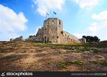 The Ruins of a Medieval Fortress in Israel