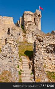 The Ruins of a Medieval Fortress in the French City