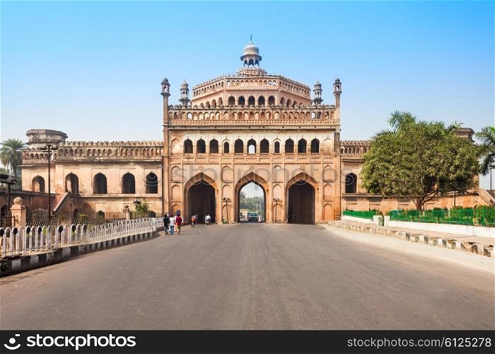 The Rumi Darwaza (Turkish Gate) in Lucknow, Uttar Pradesh state of India is an imposing gateway. It is an example of Awadhi architecture.