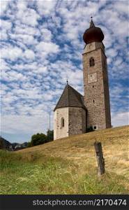 The Saint Nikolaus church in Mittelberg in the municipality Ritten in South Tyrol. The Saint Nikolaus church in Mittelberg in South Tyrol