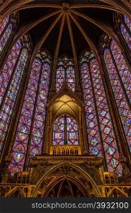 The Sainte Chapelle (Holy Chapel) in Paris, France