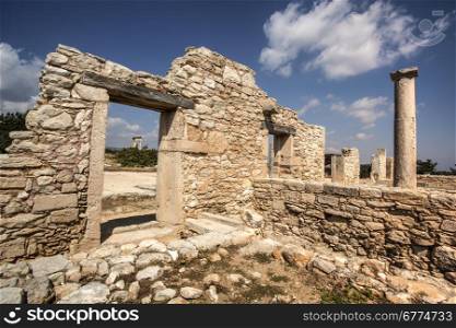 The Sanctuary of Apollo Hylates, Cyprus. The sanctuary is located about 2,5 kilometres west of the ancient town of Kourion along the road which leads to Pafos.