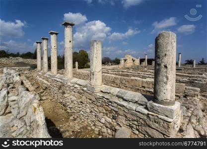 The Sanctuary of Apollo Hylates, Cyprus. The sanctuary is located about 2,5 kilometres west of the ancient town of Kourion along the road which leads to Pafos.