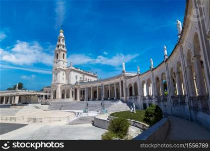 The Sanctuary of Fatima in a beautiful summer day, Portugal