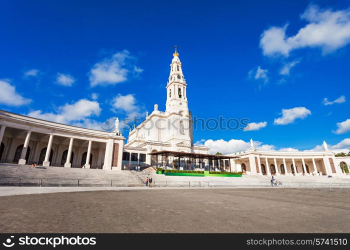 The Sanctuary of Fatima, which is also known as the Basilica of Our Lady of Fatima, Portugal