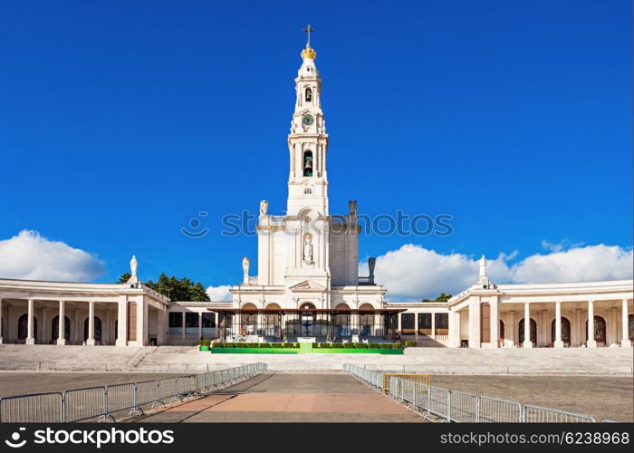 The Sanctuary of Fatima, which is also known as the Basilica of Our Lady of Fatima, Portugal