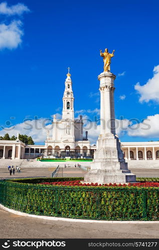 The Sanctuary of Fatima, which is also referred to as the Basilica of Our Lady of Fatima, Portugal