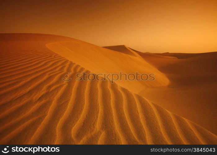 the Sanddunes at the Playa des Ingles in town of Maspalomas on the Canary Island of Spain in the Atlantic ocean.. EUROPE CANARY ISLAND GRAN CANARY