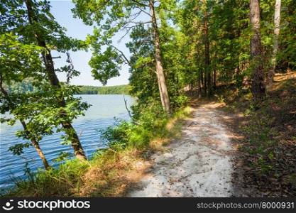 The Schlaubetal hiking trail from Mullrose to Schlaubemuhle, Brandenburg, Germany
