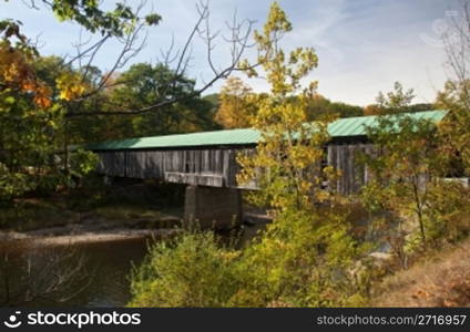 The Scott covered bridge near Townshend in Vermont