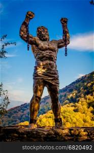 The sculpture of Prometheus, Sochi national Park
