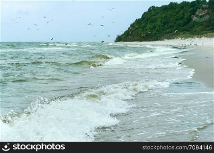 the sea and the waves, the waters of the Baltic sea. the waters of the Baltic sea, the sea and the waves