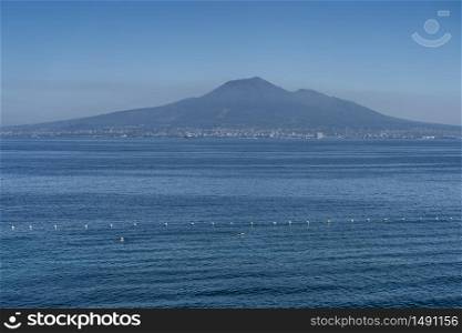 The sea at Castellammare di Stabia, Naples, Campania, Italy, in a sunny summer day