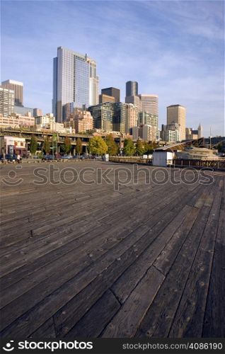 The Seattle Skyline from Washington&rsquo;s Puget Sound Waterfront
