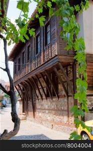 The second floor of an apartment building in the center of the town of Nessebar. Bulgaria.