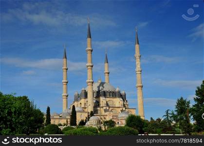 The Selimiye Mosque, exterior shots, Muslims, worship, Turkey,